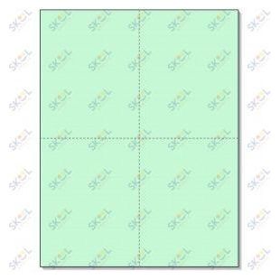 Perforated Cards Green 4/Pg 250/Pk