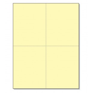 Perforated Cards Yellow 4/Pg 250/Pk