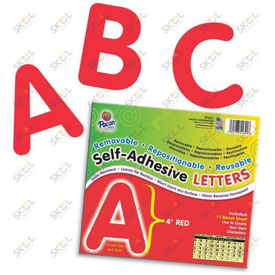Self-Adhesive Letters, 4", 78 Characters Puffy Font