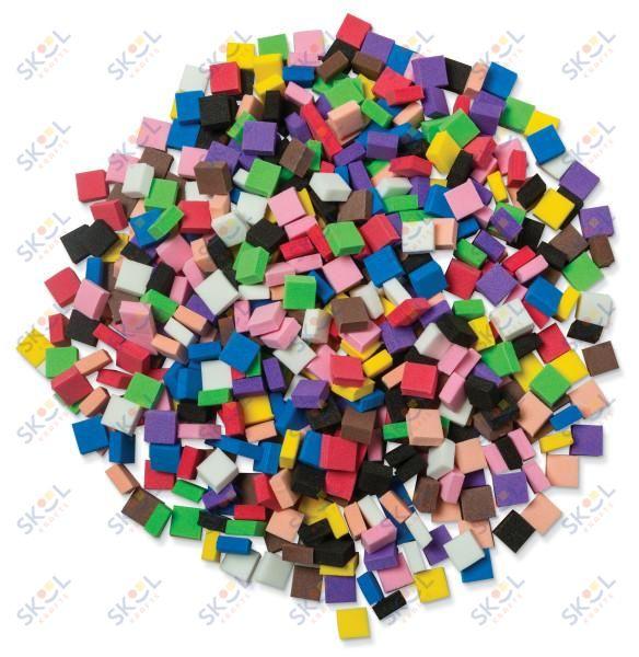 Wonderfoam Assorted Color Mosaic Tile 500/pk