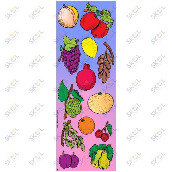 Stickers Fruit Diecut (6 Sheets)