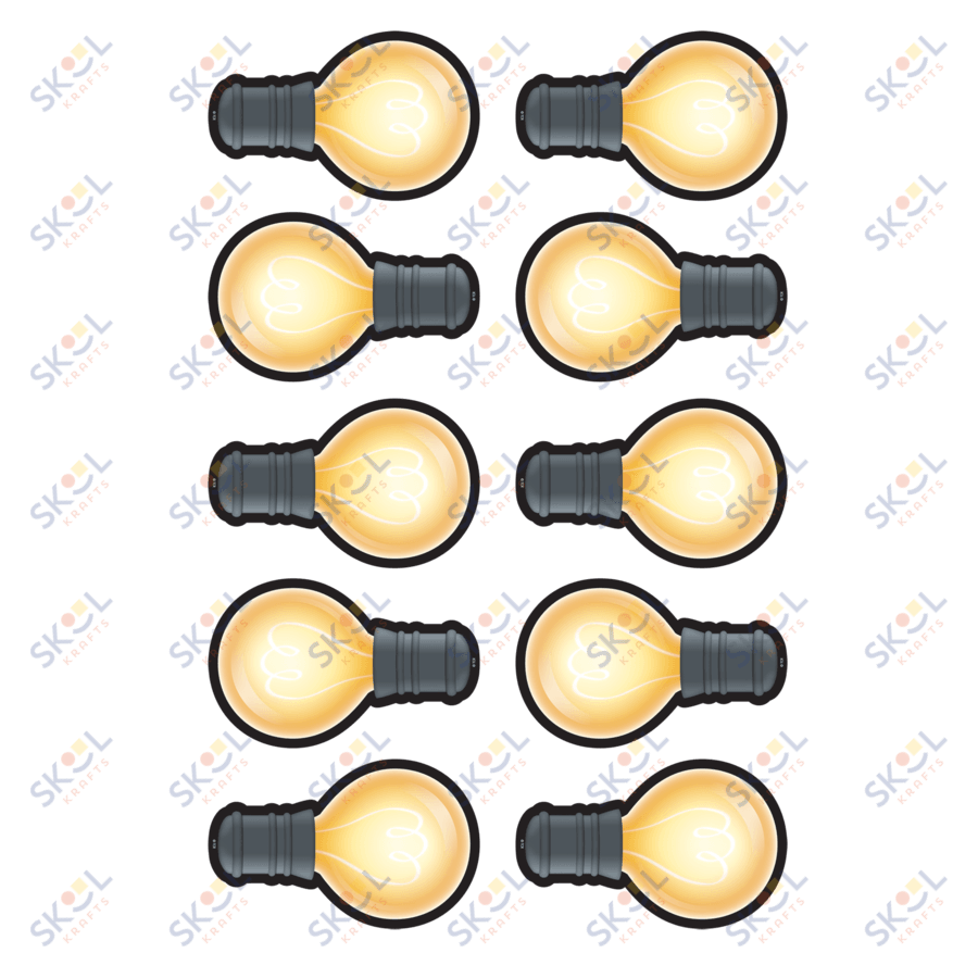 White Light Bulbs Accents 6" 30/pk