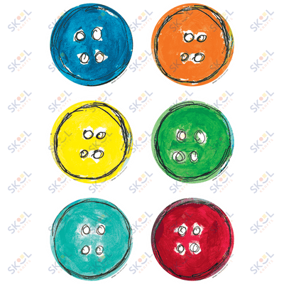 Groovy Buttons Accents 5 1/4" x 5 1/4" 36/pk