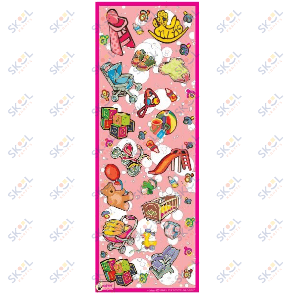 Baby Items Stickers 6/sheets