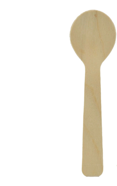 Mini Wooden Spoons  4" 100 pieces