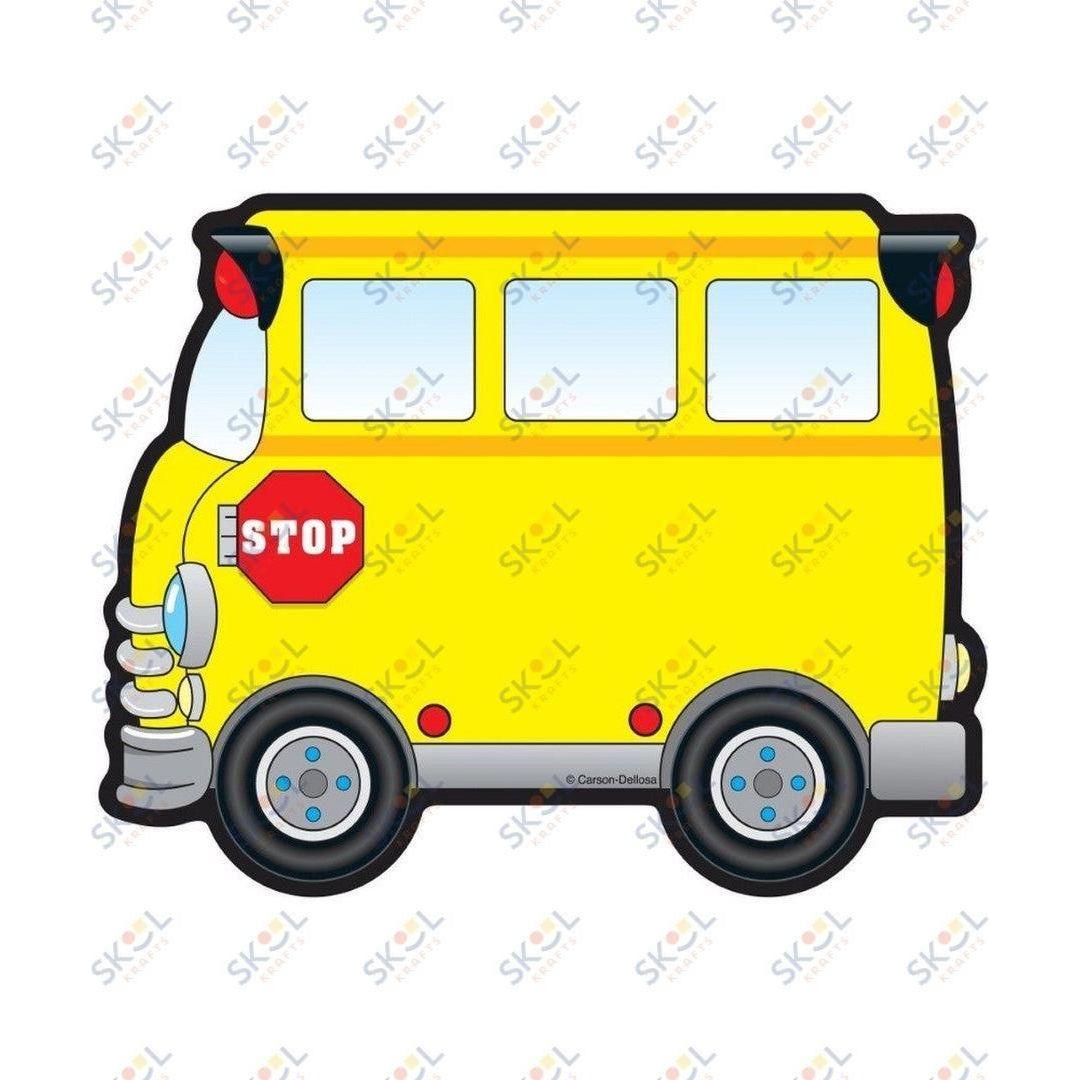 School Buses Cut-Outs 6.5" x 5" 36 pieces