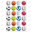 Sports Balls Stickers 1"