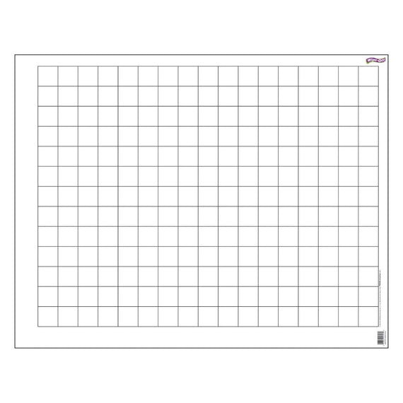 Graphing Grid Chart (1½ Inch Squares) Wipe off 22" x 28" 1/pk