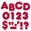 Maroon Casual Uppercase Letters 4"