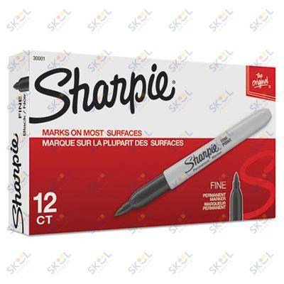 Sharpie Permanent Ink Fine Markers 12/pk