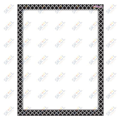 Moroccan Black wipe off Chart 17" x 22" 1/pk (Discontinued)