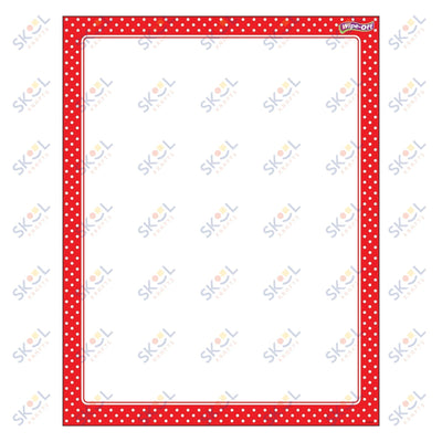 Red Polka Dots Chart 17" x 22" 1/pk