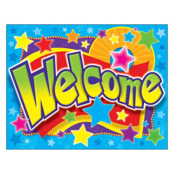 Welcome Stars Learning Chart 17" x 22" 1/pk
