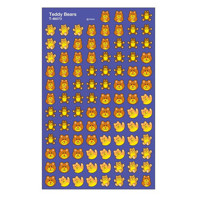 Teddy Bear Stickers 7/16" 800/pk