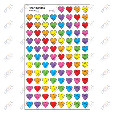Heart Smiles Stickers 7/16" (8 Sheets)