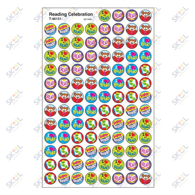 Reading Celebration Stickers 7/16" (8 Sheets)