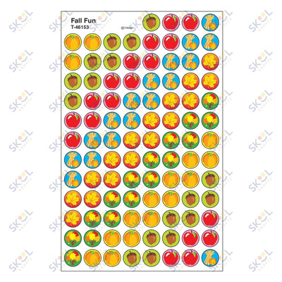 Fall Fun Stickers 7/16" (8 Sheets)  (Discontinued)