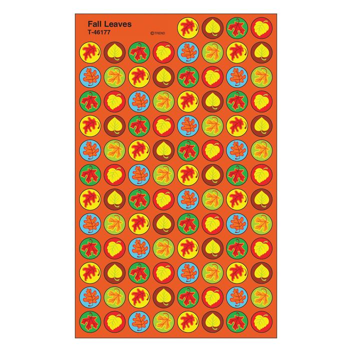 Fall Leaves Stickers 7/16" 800/pk