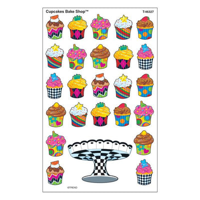 Cupcakes Stickers 4 1/8" x 6 5/8" 200/pk