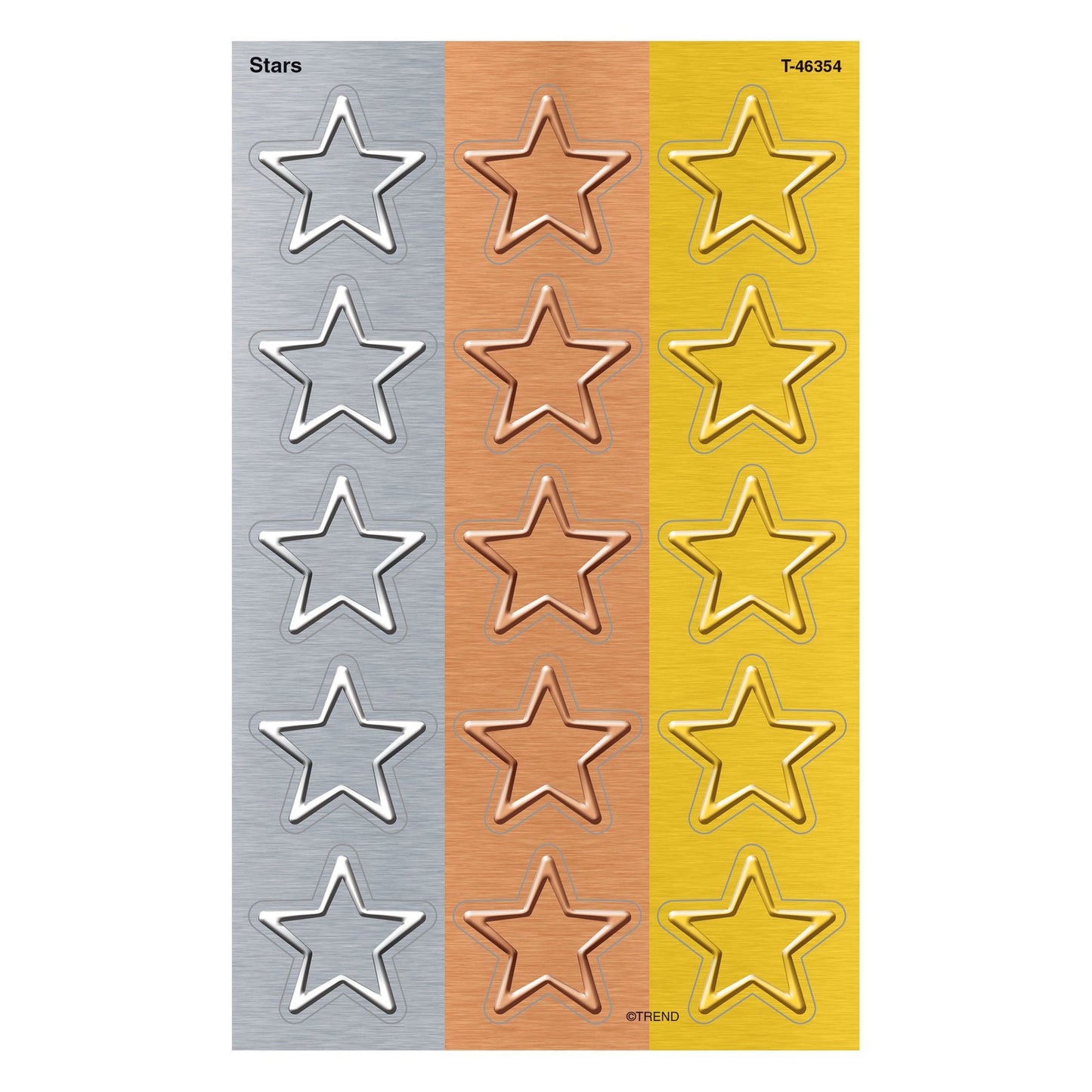 Large Stars Stickers 1 1/4" 20/pk