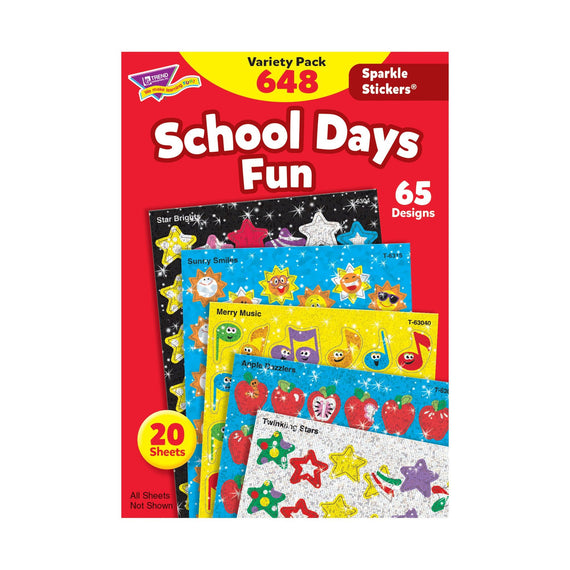 School Days Stickers Variety Pack 648/pk