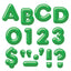 Green 3D Uppercase Letters 2" 1/pk