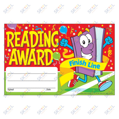 Reading Award Finish Line Recognition Awards 5 1/2" x 8 1/2" 30/pk