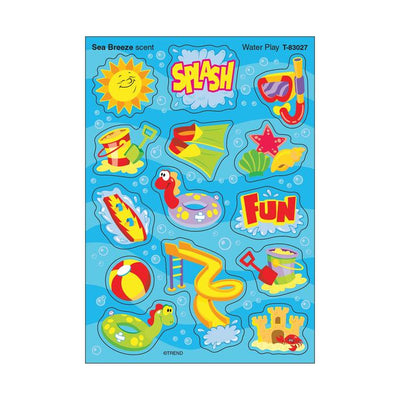 Water Play, Sea Breeze Scent Stickers Mixed Shapes 56/pk