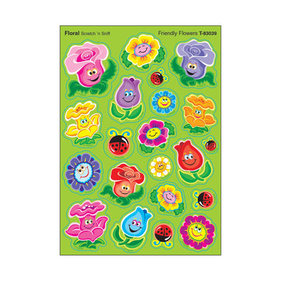 Floral Scent Stickers 4 1/8" x 5 7/8" 84/pk