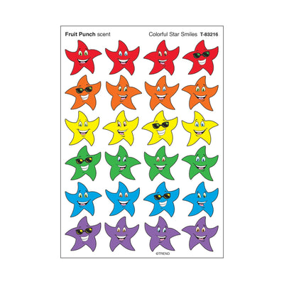 Colorful Star Smiles, Fruit Punch scent 7/8" 96/pk
