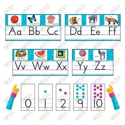 Photo Alphabet Bulletin Board Set 8 3/8in x 12 3/4ft 22/pk