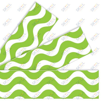 Wavy Lime Borders 2 3/4in x 35 3/4ft 1/pk