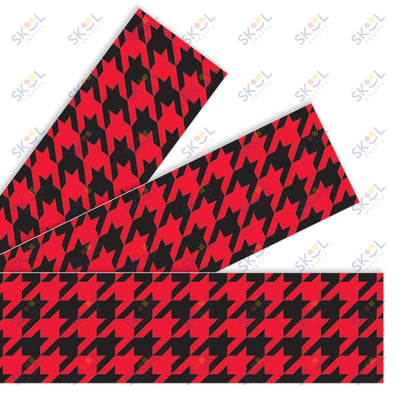 Houndstooth Red Borders 2 3/4in x 35 3/4ft 1/pk