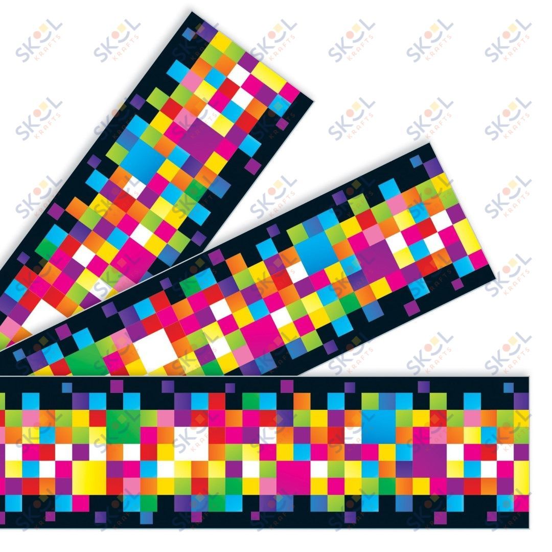 Pixels Borders 2 3/4in x 35 3/4ft 1/pk