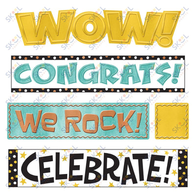 Celebration Signs Mini Bulletin Board Set 25 1/2" 9/pk