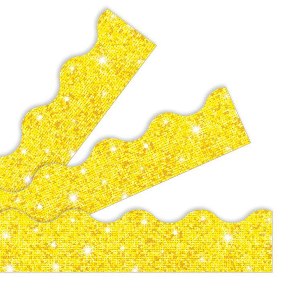 Yellow Sparkle Trimmers 2 3/16” x 35” 12/pk