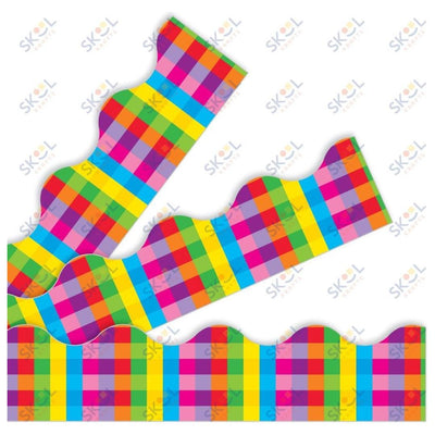 Rainbow Plaid Trimmers 2 1/4in x 39ft 12/pk (Discontinued)