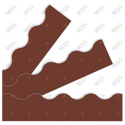 Chocolate Terrific Trimmers Scalloped Borders2 1/4in x 39ft 12/pk (discontinued)
