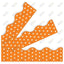 Orange Polka Dots Trimmers 2 1/4in x 39ft 1/pk