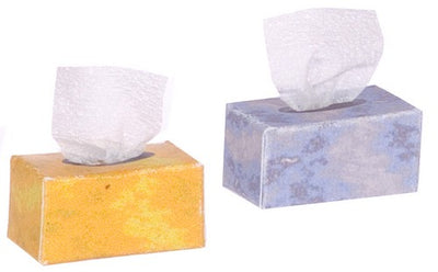 Mini Set of Two Tissue boxes miniature