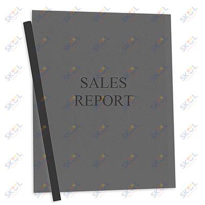 Report Covers with Binding Bars 50/BX (Clear)