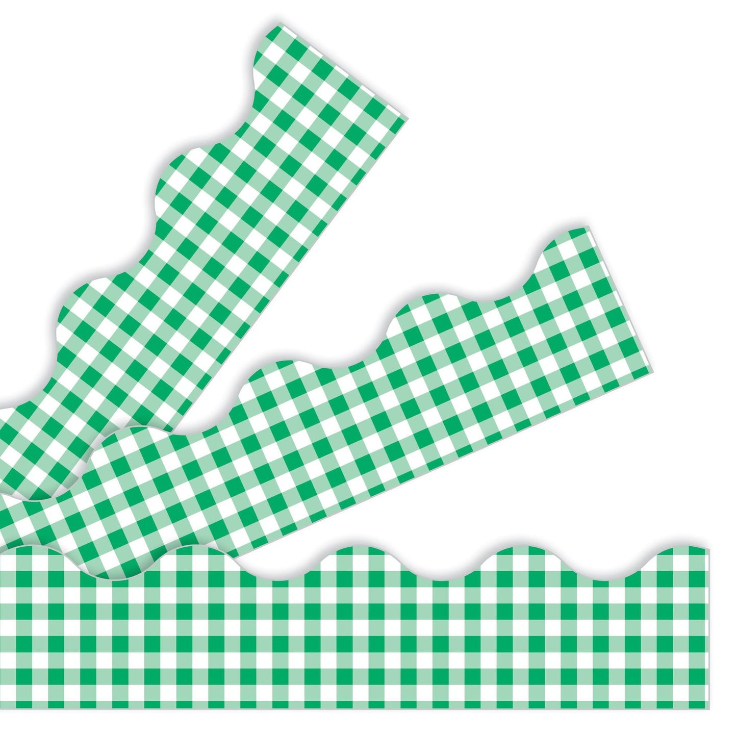 Green Gingham Trimmers 2 1/4in x 39ft 1/pk