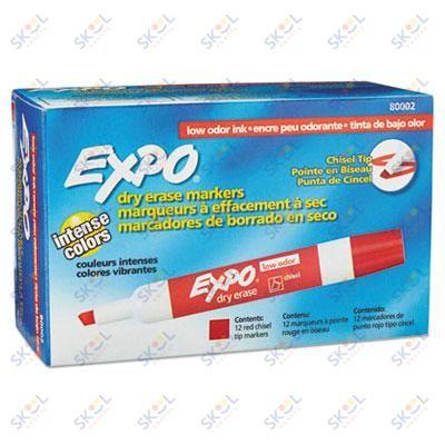 Expo Dry Erase Marker Chisel Tip 12/pk (red)