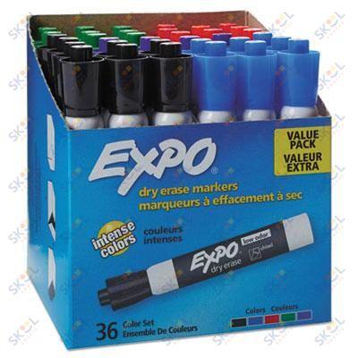 Expo Dry Erase Markers Assorted Chisel Tip (36 Pack)