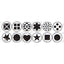 Dough Extruders, 12 Assorted Patterns, Approx. 3", 12 Pieces