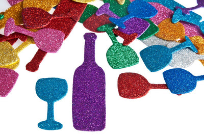 Sparkling Foam Bottles And Cups 2-4 Inches 50/pk (Limited Stock)