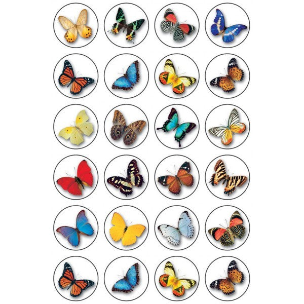 Butterfly Stickers 3/4" 10/pk