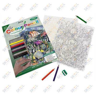 Tropical Fish Color Pencil by Number