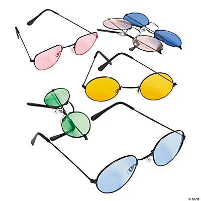 Colored lens sunglasses 12/pk