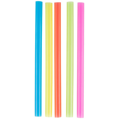 Neon Unwrapped Straw 8 1/2" 100/Box